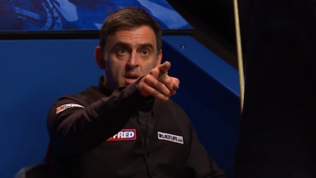 World Snooker Championship: Ronnie O'Sullivan argues with referee during final
