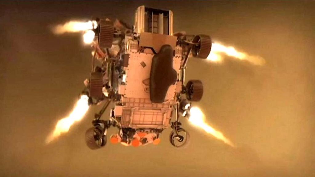 NASA Perseverance Mars rover on target for perfect landing BBC Newsround