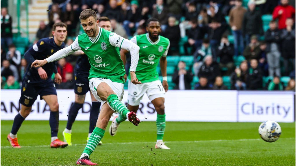 Hibernian 2-1 Dundee: Maolida magic pushes hosts towards top six - BBC ...