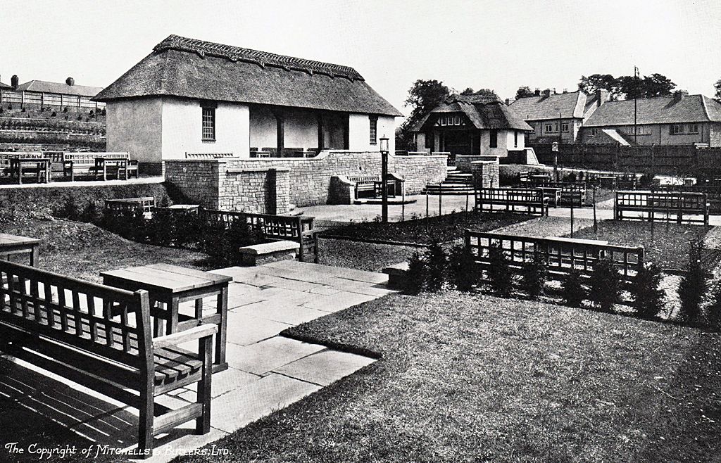 Garden at the Brookhill Tavern, Birmingham - historic image