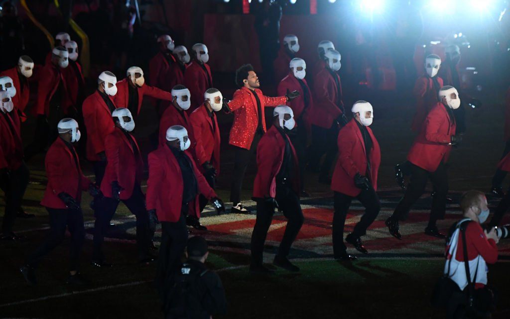 The Weeknd Emerges From the Shadows at the Super Bowl Halftime