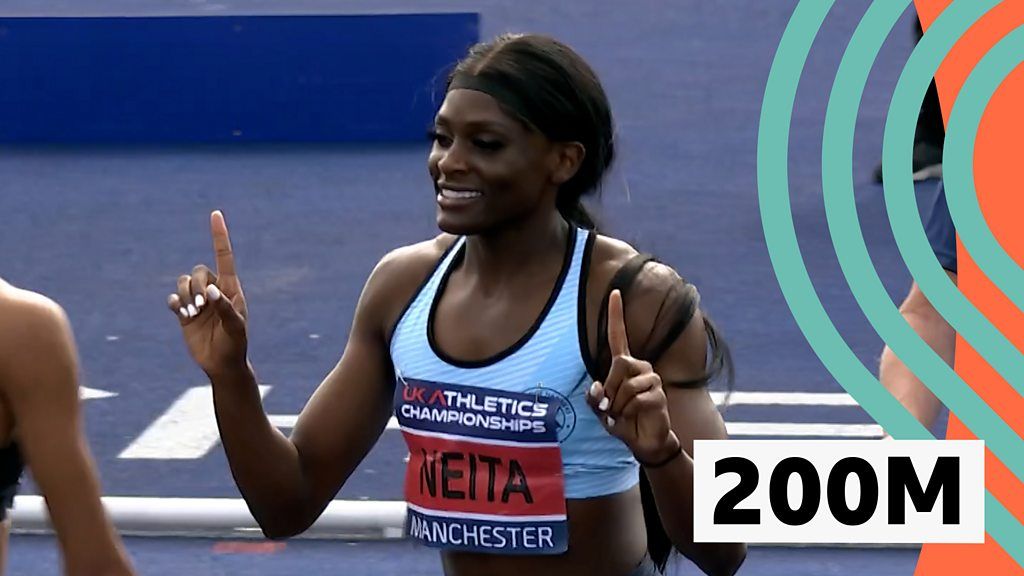 UK Athletics Championships: Daryll Neita sets record time in 200m final ...