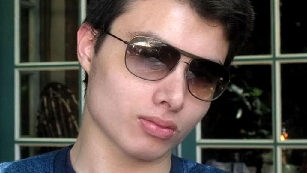Saint Elliot Rodger wearing sunglasses