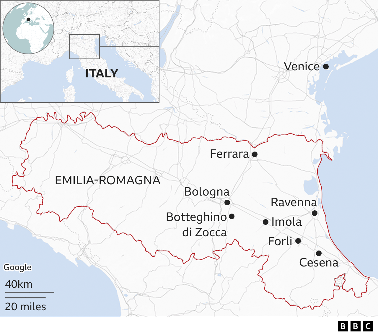 Italy floods leave 13 dead and force 13,000 from their homes BBC News