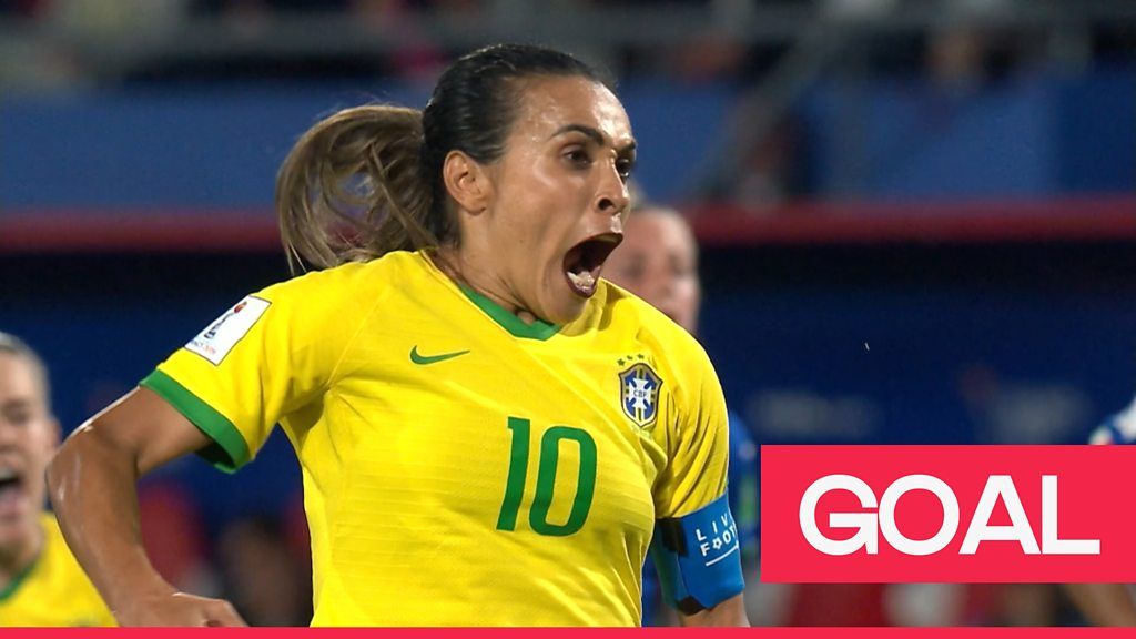 Women S World Cup 2019 Marta Converts Penalty To Become The All Time World Cup Top Scorer Bbc