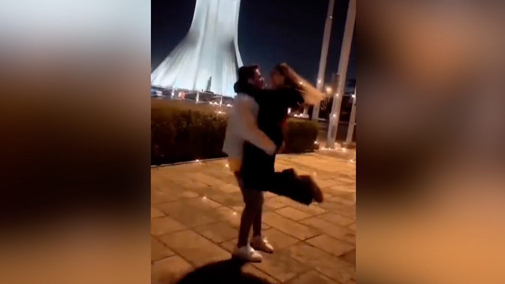 dancing couple in Tehran