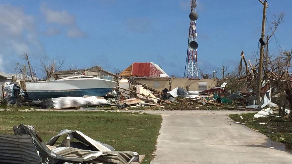 Devastation in Barbuda after Hurricane Irma