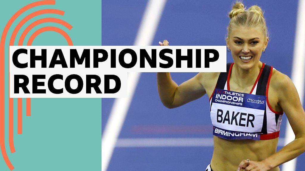 Baker storms to gold at UK indoors in record time