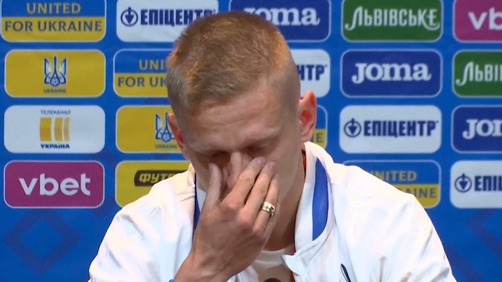 Scotland v Ukraine: Tearful Oleksander Zinchenko urges Ukraine to reach World Cup