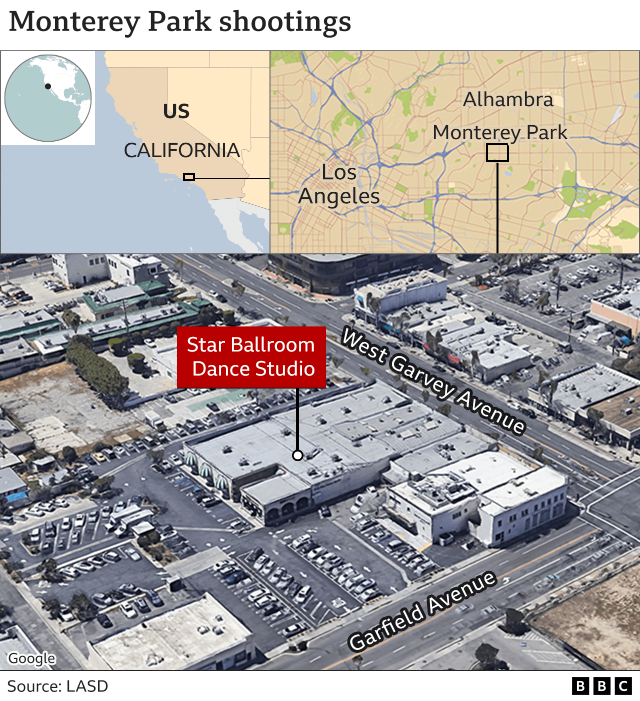 Monterey Park map