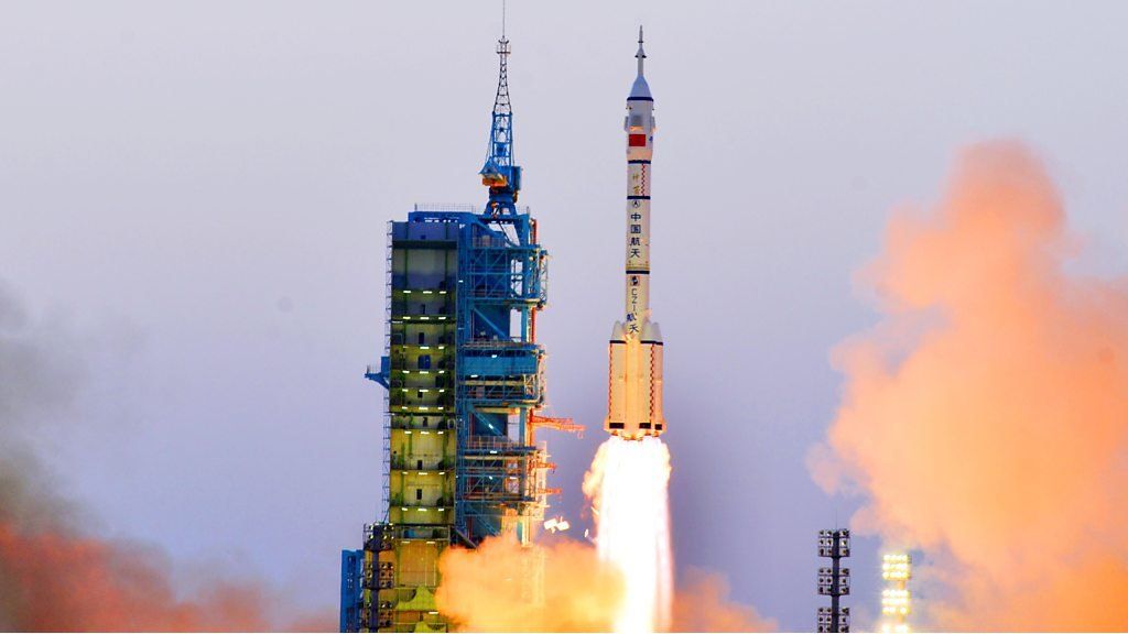 Launch of China's Shenzhou 11