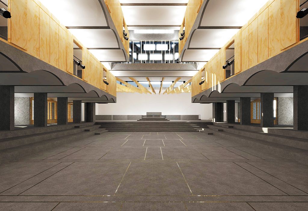 Architect's digital image of St Peter's proposed renovation, 2016