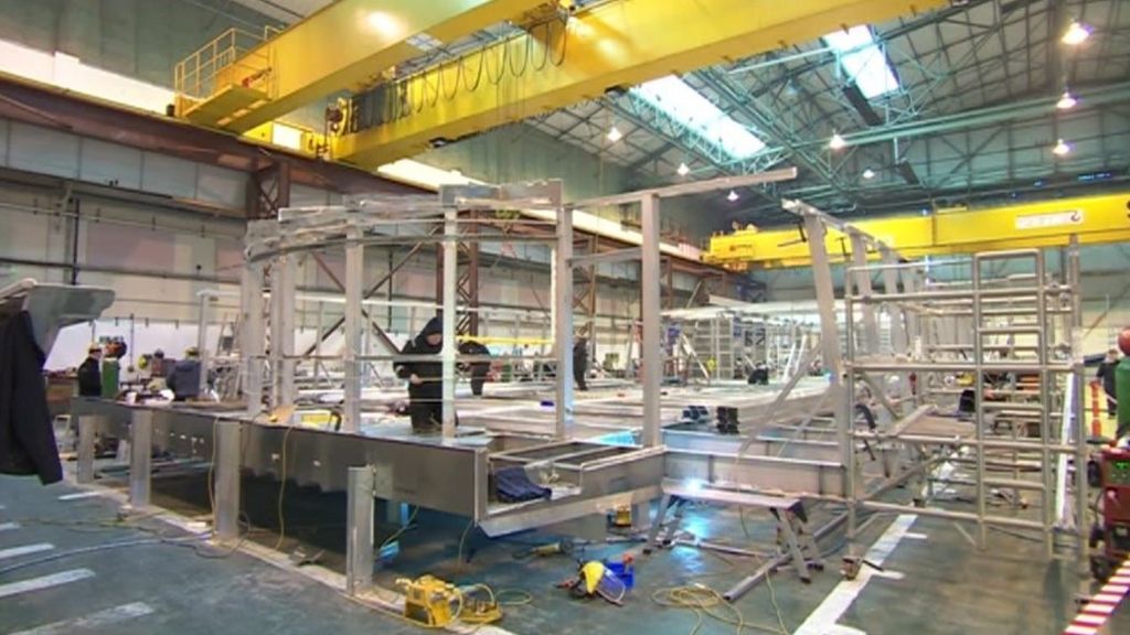 Fast ferry being built