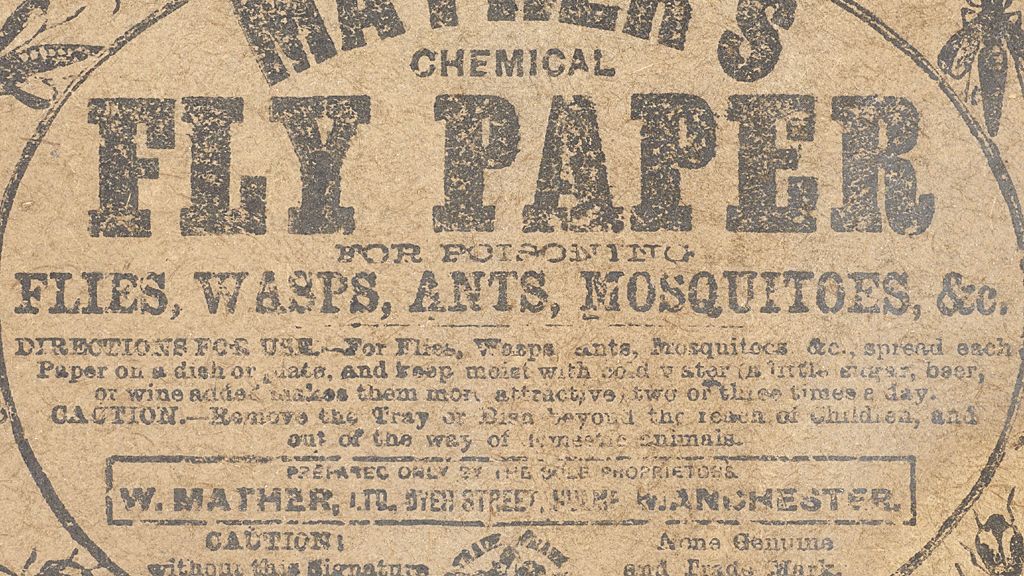 Mather's Arsenical Fly Paper, exhibit in the Seddons' poisoning trial, 1912 (detail)