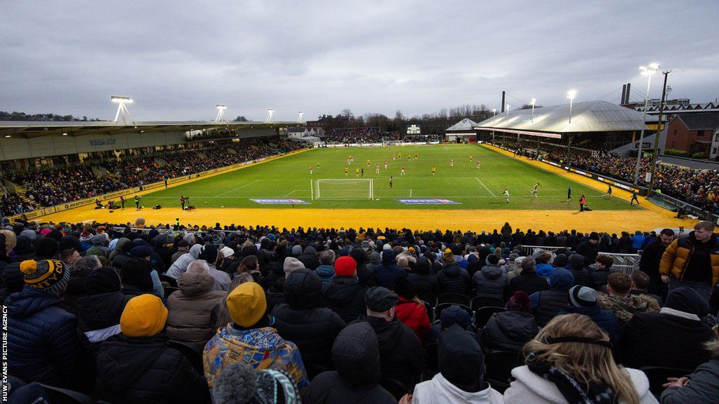 A general view of Newport County's Rodney Parade