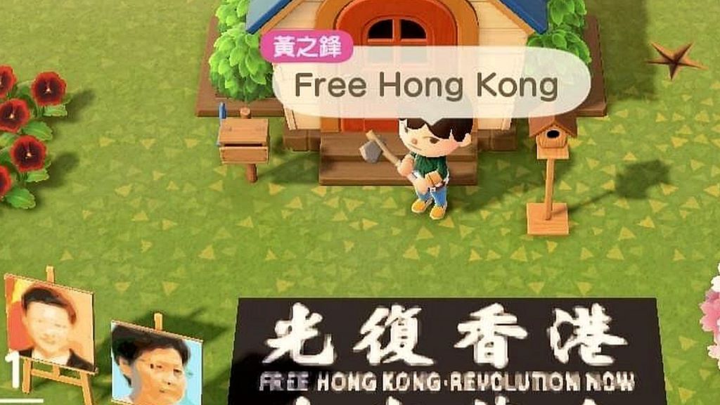 Screenshot of Joshua Wong's Animal Crossing island