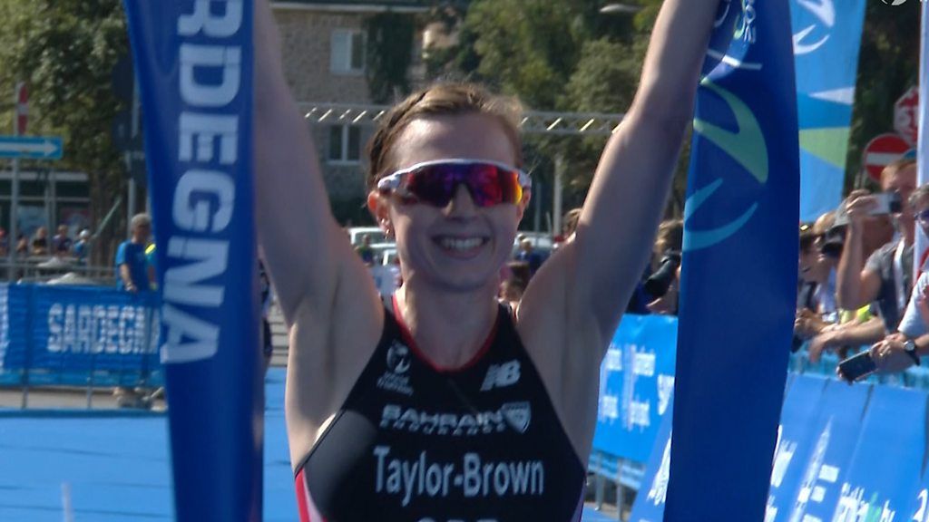World Triathlon: GB's Georgia Taylor-Brown wins in Italy with 'stunning display'
