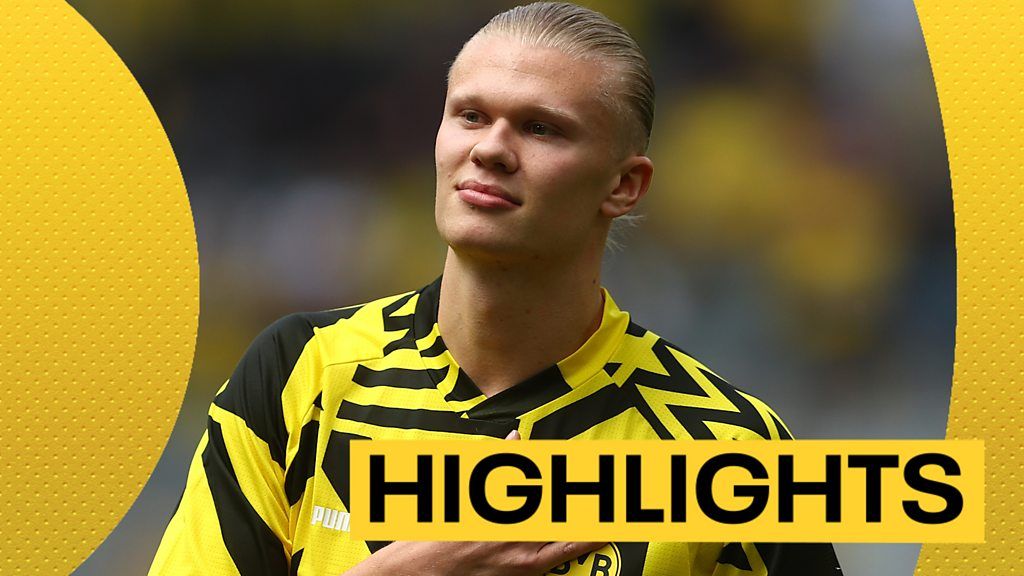Erling Haaland scores in final match for Borussia Dortmund