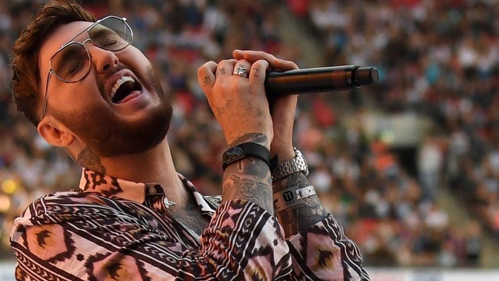 James Arthur performs on stage