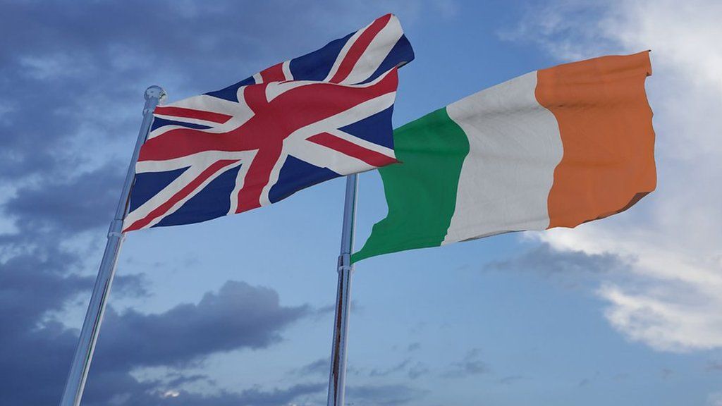 UK Ireland flags