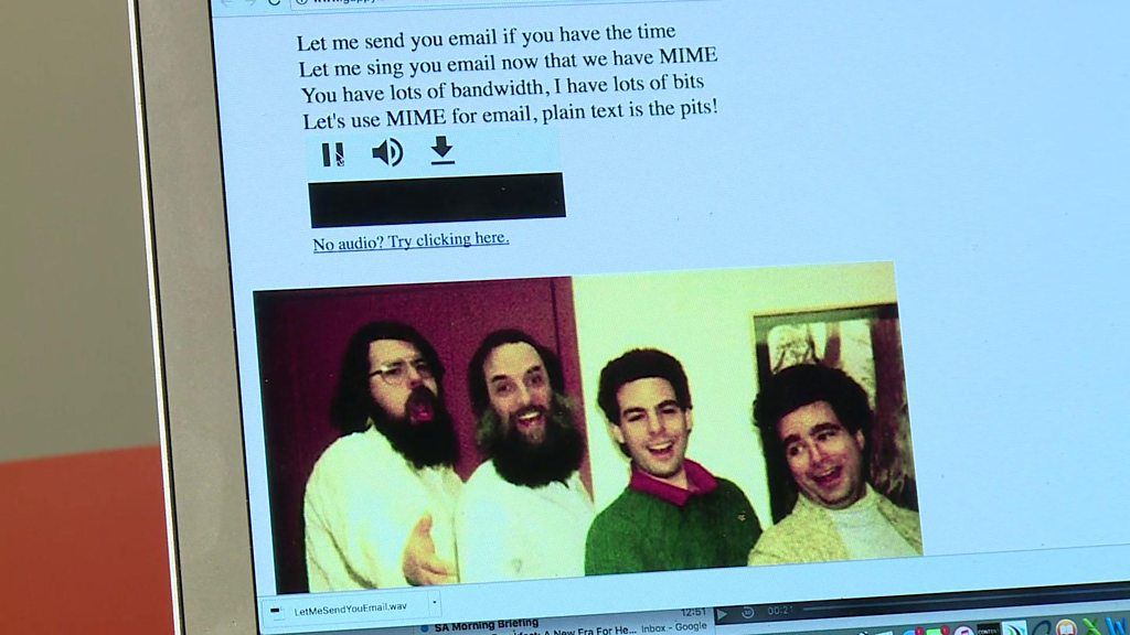 The first email attachment