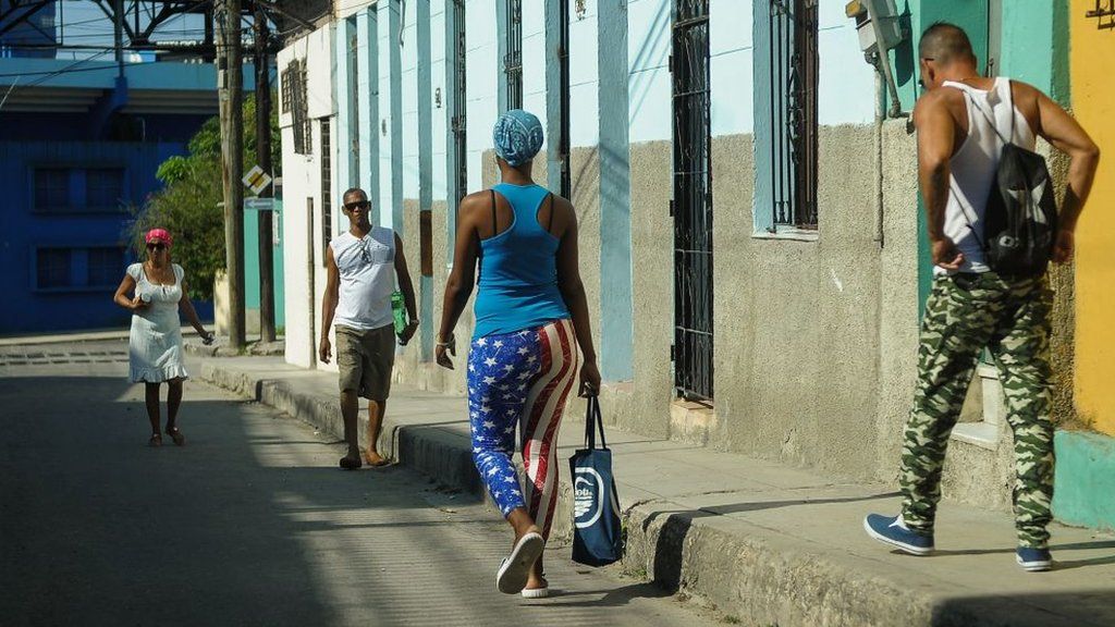People walking in Havana