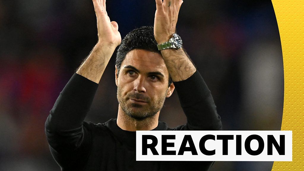 Crystal Palace 0-2 Arsenal: Mikel Arteta praises visitors' winning mentality after victory