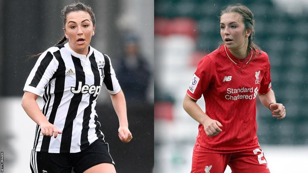 Katie Zelem playing for Juventus and Liverpool