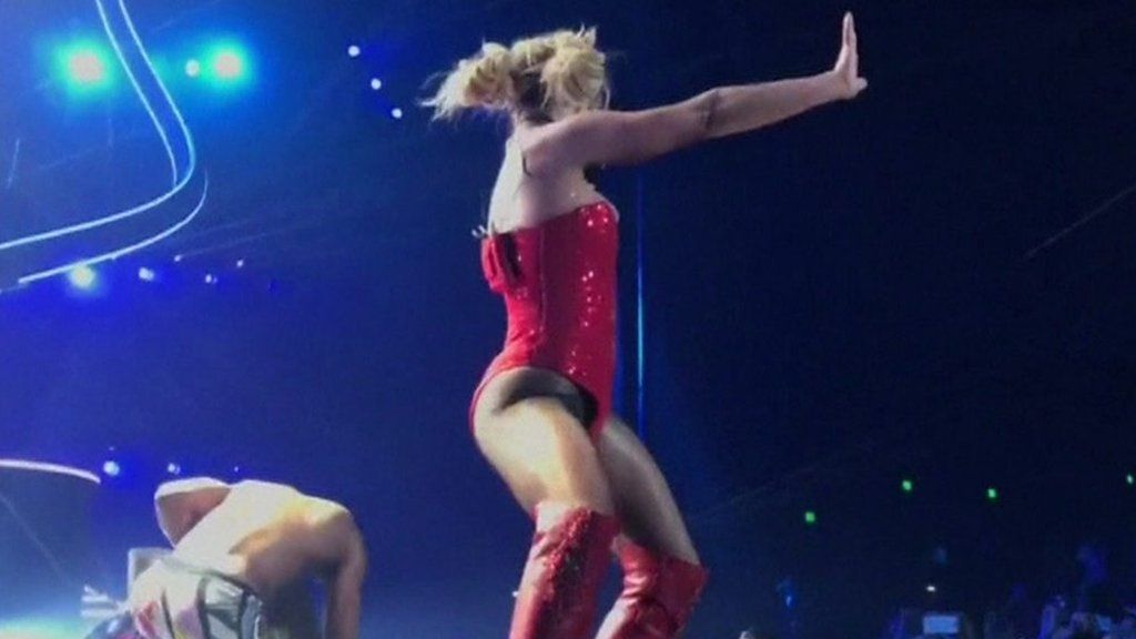 Britney Spears on stage in Las Vegas