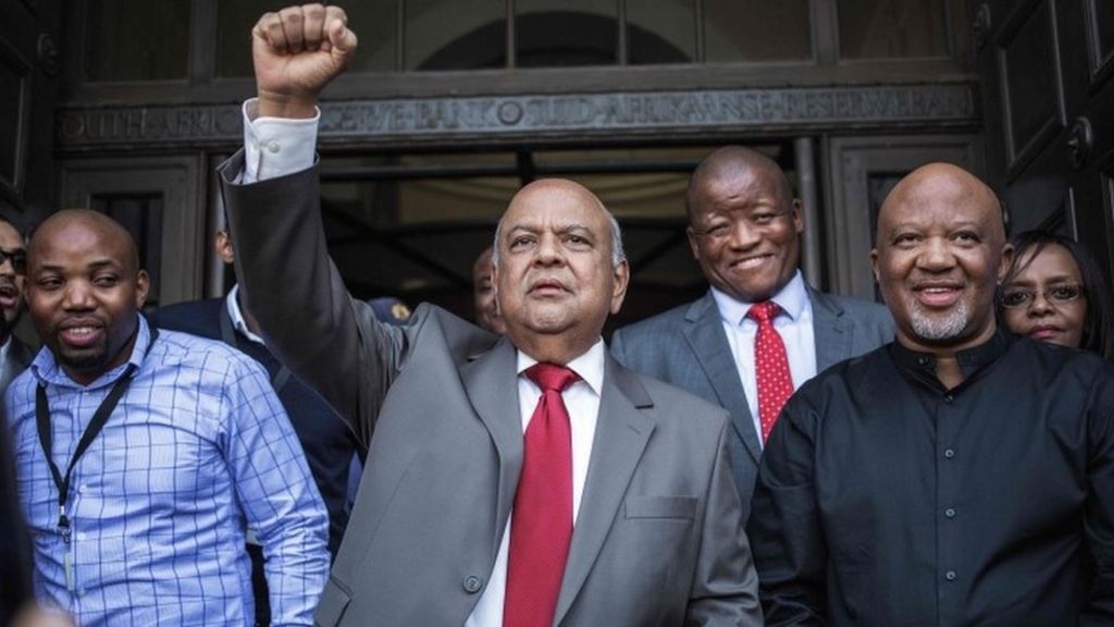South Africa leaders divided after President Zuma sacks Gordhan