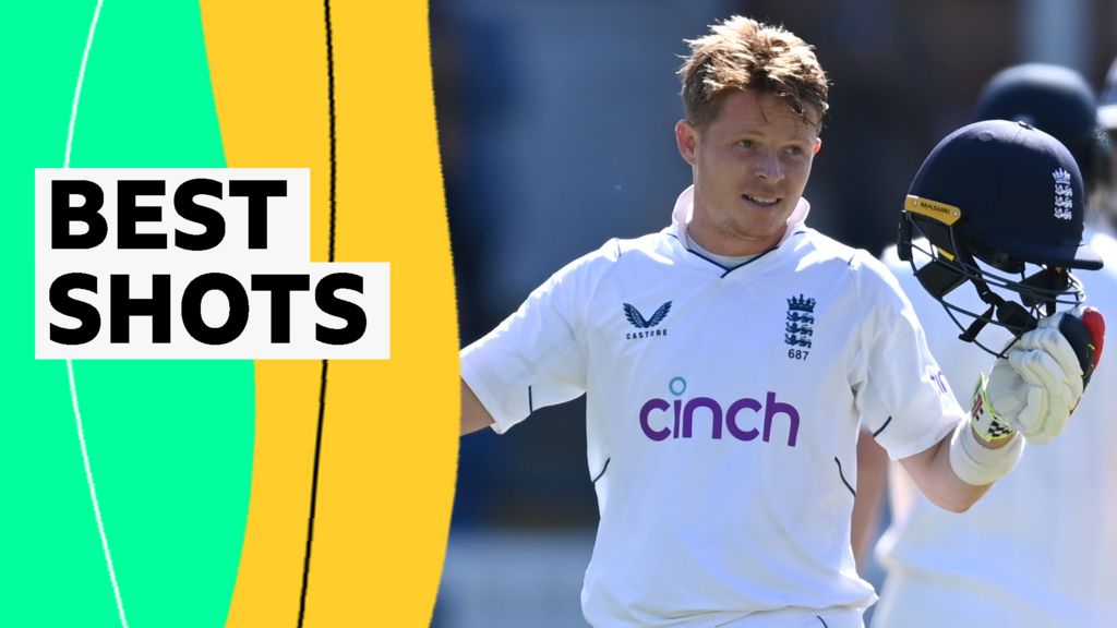 England v Ireland Best shots from Ollie Pope's double century BBC Sport