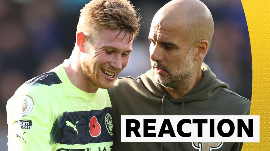 Leicester 0-1 Manchester City: Guardiola praises match-winner De Bruyne