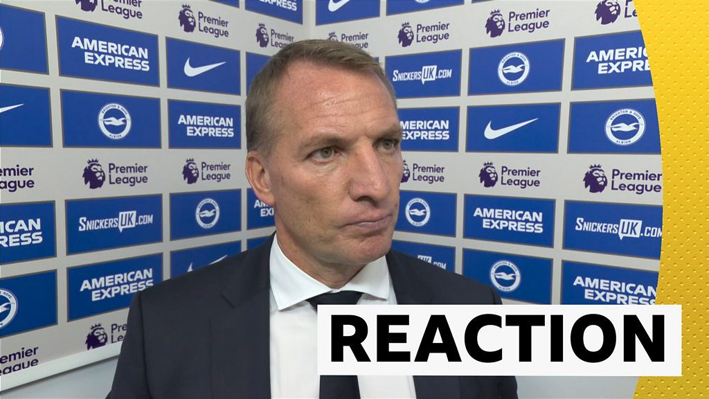 Brighton 5 2 Leicester Brendan Rodgers Says Results Down To Me Bbc Sport 