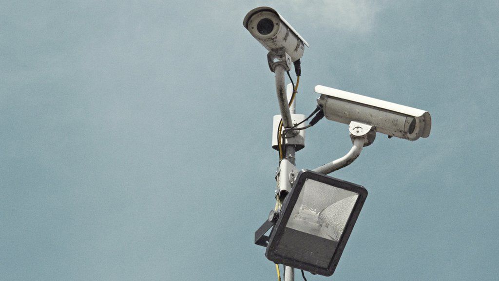 Stock image of CCTV cameras