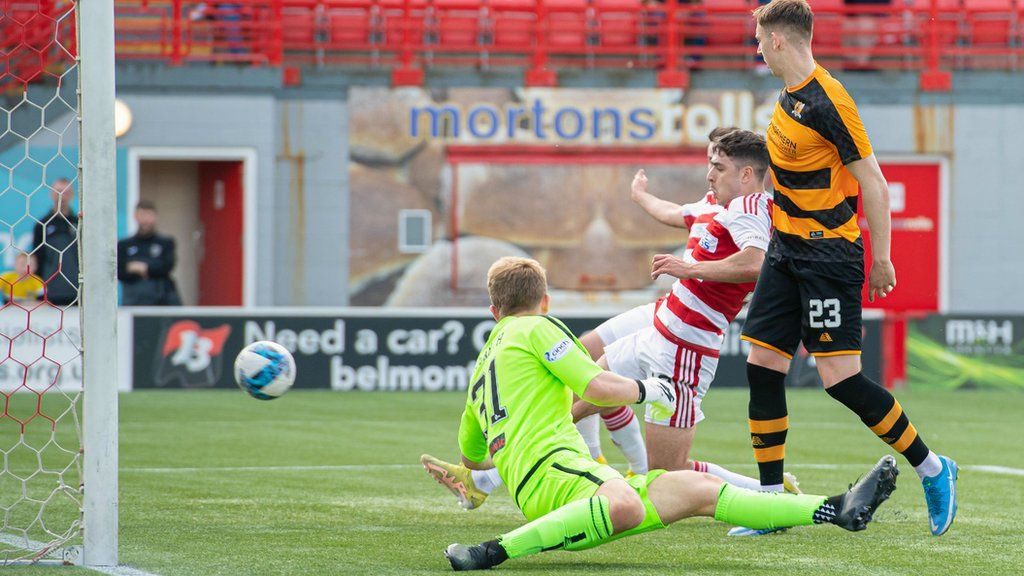 Andy Winter scores v Alloa