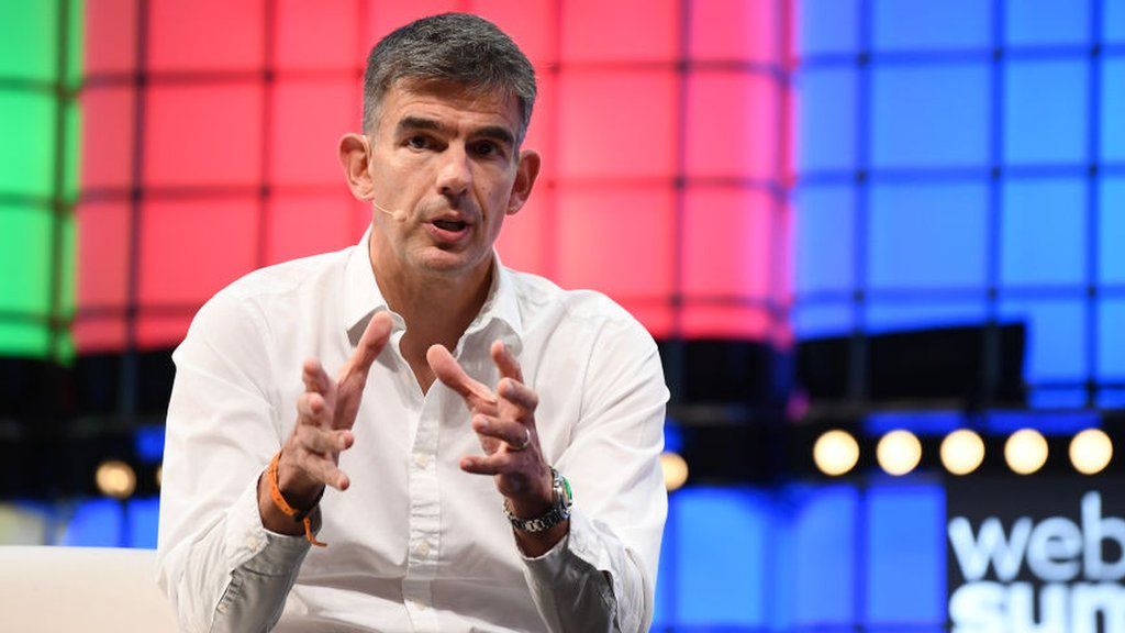 Matt Brittin, Google's president of Europe, Middle East and Africa operations, at the Web Summit conference in 2018