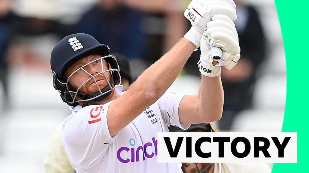England v New Zealand: Massive Jonny Bairstow six secures England win