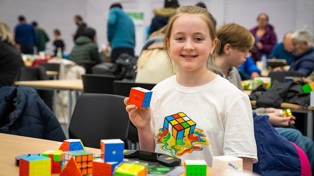 Local student breaks records in Rubik's Cube competition