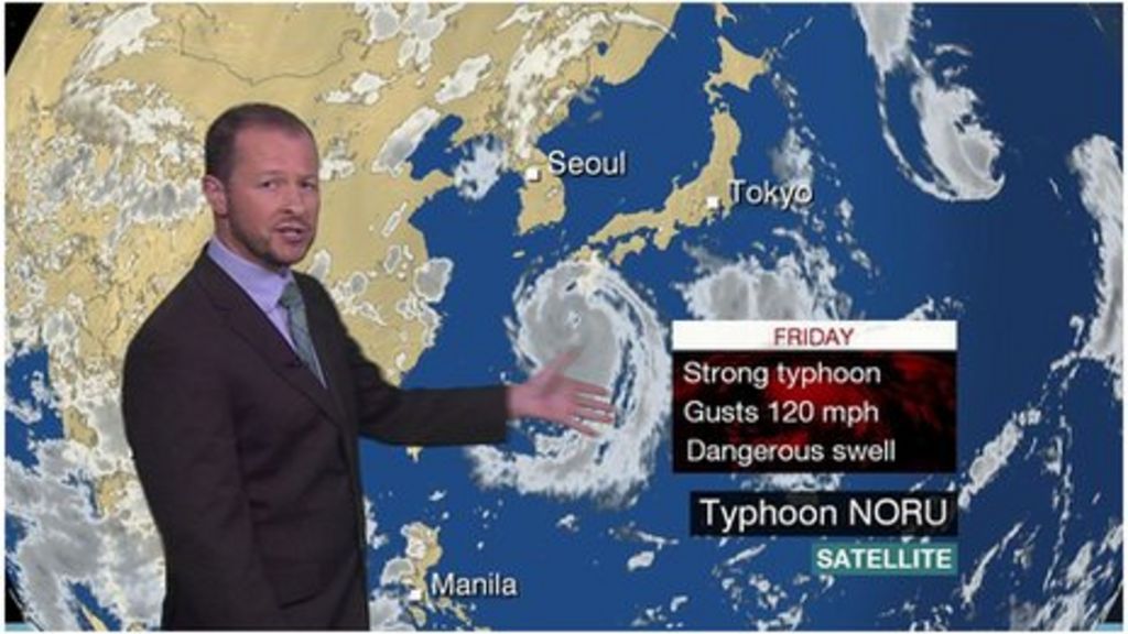 Japan braces for Typhoon Noru BBC Weather