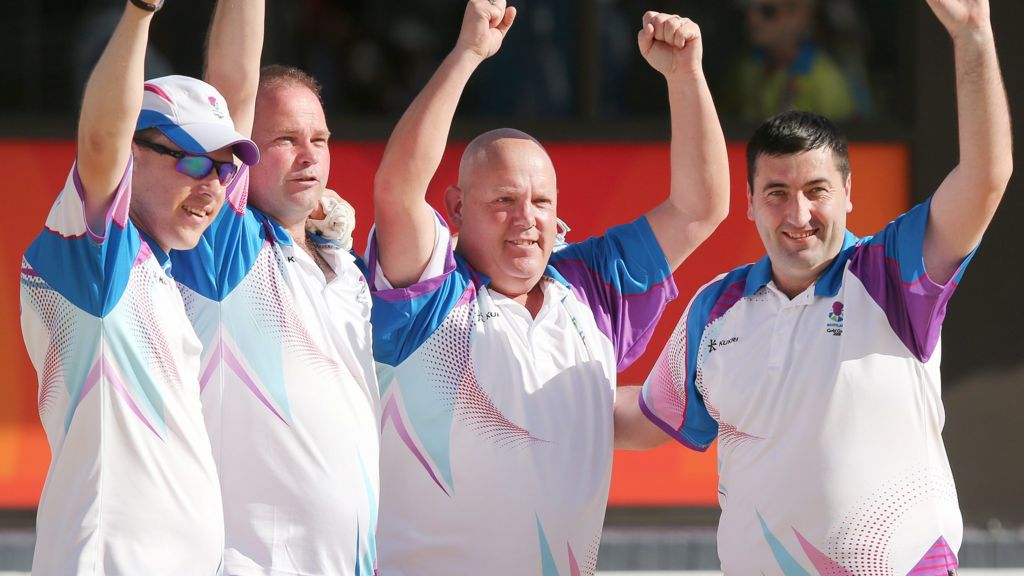 Commonwealth Games Scotland win lawn bowls men’s fours gold BBC Sport