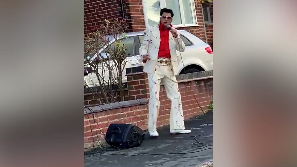 Bal Johal performing as the Indian Elvis