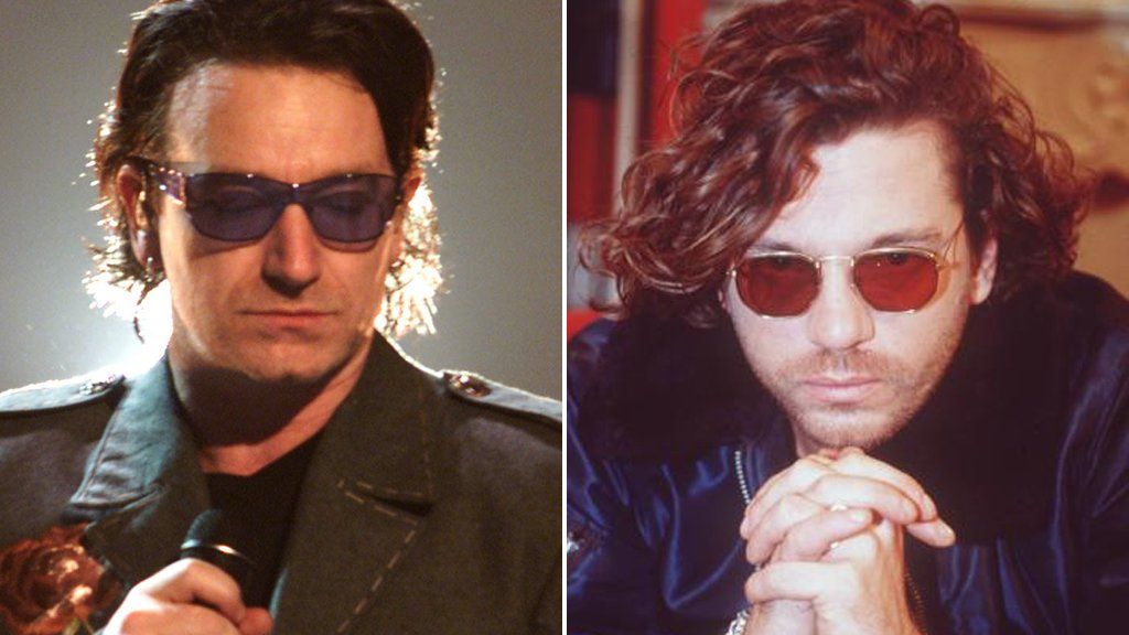 Bono and Michael Hutchence