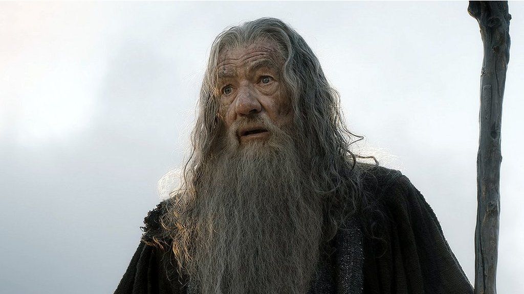 Ian McKellen as Gandalf in the Hobbit