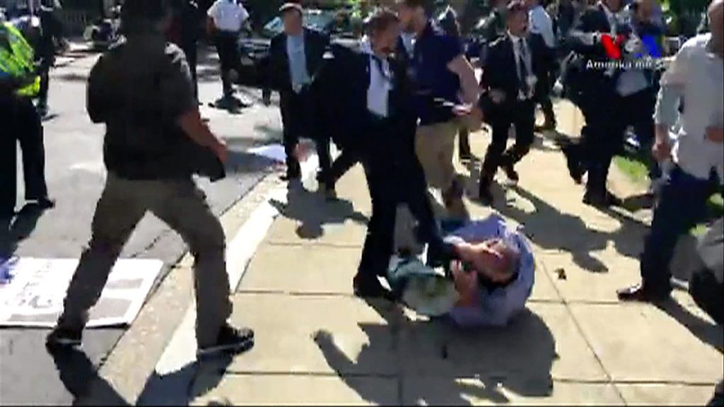 It began with a White House handshake but ended up with the "brutal" beating of protesters. Why?