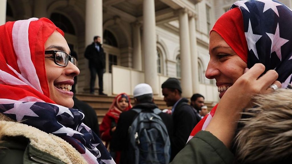 Non-Muslim Americans wear hijab in solidarity for World 