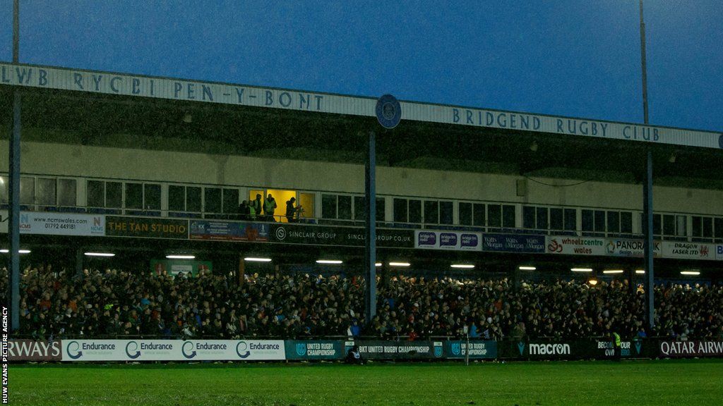 The Brewery Field had a capacity crowd when Ospreys played Cardiff on New Year's Day