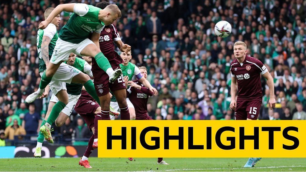 Scottish Cup semifinal Hearts 21 Hibernian watch the best of the