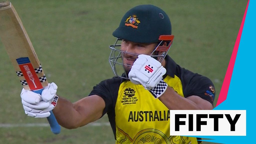 T20 World Cup: Marcus Stoinis hits 'mighty' six and reaches his half century