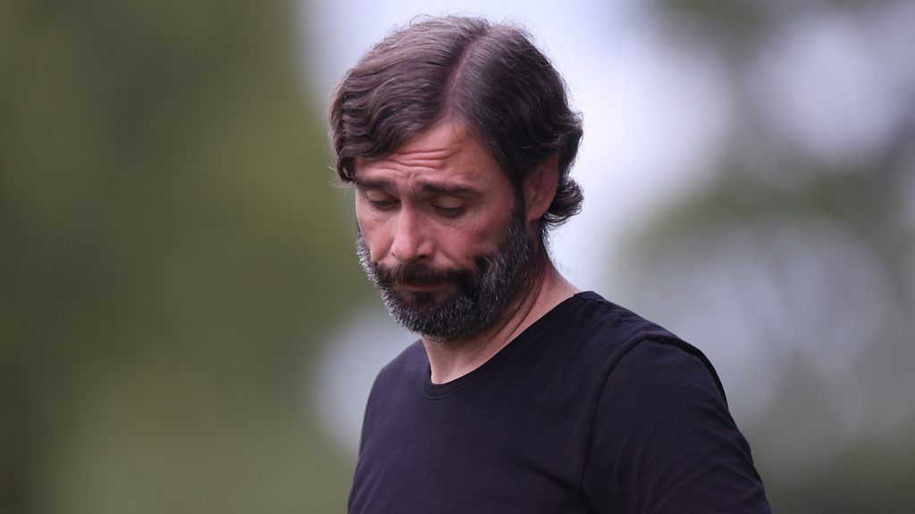 Watch Gary Hamilton's last interview as Glenavon manager BBC Sport