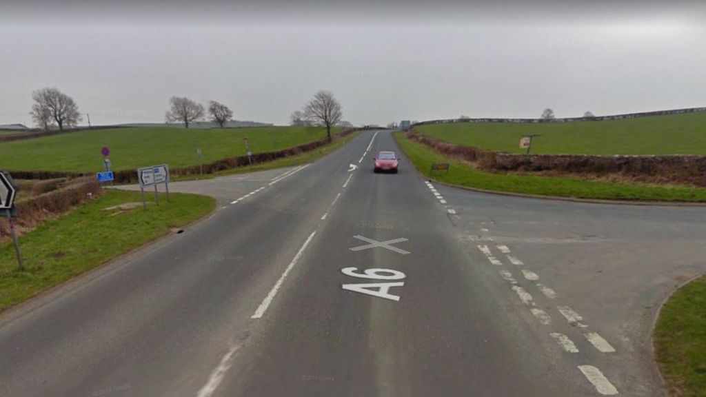 Woman dies in crash with lorry in Carnforth, Lancashire